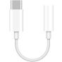 Aux Female USB-C Headphone Jack Adapter - White, 3.5mm