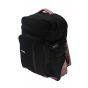 Gharibo Bags School Backpack for Kids, Semi Solid Pattern - Black