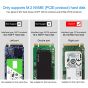 Aimos USB-C 3.1 to M.2 Nvme SSD Enclosure External Adapter, 10 Gbps, Black - ‎AIMOSHDISK-B