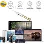 Sanluba 3.5mm Wired Headphone Noise Isolating Earphones with Microphone for iPhone 6 Plus SE 5S 4 Pod Pad Samsung Android MP3, Pack of 2