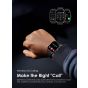 Oraimo Watch 5 Smart Watch, 2.01 Inch, Light Chrome Case and Black Strap - OSW-805