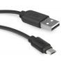 كابل Micro USB اس بي اس للشحن ونقل البيانات، 2 متر  - اسود