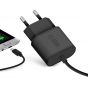 SBS Micro USB Fast Travel Charger, 1 Port, 2100mAh - Black