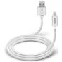 SBS Polo Micro USB Charging and Data Transfer Cable,1 Meter -  White