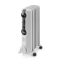 Delonghi Oil Heater, 7 Fins, 1500 Watt, White - TRRS0715