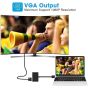USB-A to HDMI VGA Hub, 2 Ports - Black