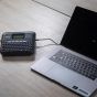 طابعة ملصقات مكتبية براذر، قابلة للتوصيل بالكمبيوتر، اسود - PT-D460BT