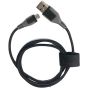 كابل شحن USB الي مايكرو USB - اسود