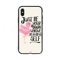 جراب ظهر بطبعة عبارة Unique Beautiful Self لابل ايفون XS
