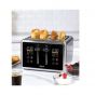 Arshia Digital Bread Toaster, 4 Slices, 1700 Watt - Silver