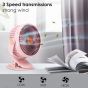 مروحة مكتب جيستو قابلة للشحن، بينك - ZB125