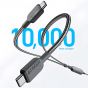 كابل USB-C  انكر 2 في 1، 1.2 متر، اسود - A8895H11