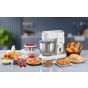 Black + Decker Multifunction Stand Mixer, 6 Liters, 1000 Watt, White - MKM100-B5