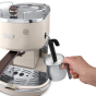Delonghi Icona Vintage Espresso Coffee Machine, 15 Bar, Beige - ECOV311.BG