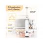 Sokany Handheld Milk Frother with 2 Heads, White - SK-02014