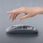 Recci Space Capsule Series Multimode Wireless Mouse, Transparent and Grey - RCS-M01
