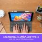 Logitech Slim Folio Case with Integrated Bluetooth Keyboard and Stylus Pen slot for Apple iPad Air 3rd Generation - Graphite