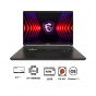 MSI Vector 17 HX A14VHG Laptop, Intel Core i9 14900HX, 1TB SSD, 32GB RAM, 17 Inch QHD Plus Display, NVIDIA GeForce RTX 4080 12GB GDDR6, Windows 11- Cosmos Gray, with Laptop Bag