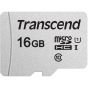 Transcend Class 10 microSDHC Memory Card with Adapter, 16GB - 300S
