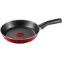 Moulinex Blendforce Blender with 2 Mills, 2 Liters, 800 Watt, White - LM4231EG with Tefal Tempo Flame Fry Pan, 18 CM, Red - 220091518 and  Flame Fry Pan, 24 CM, Red - 220091524