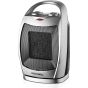 MediaTech Electric Ceramic Heater, 1500 Watt, Silver and Black - MT-CH003