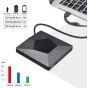 Burner Reader USB 3.0, Type-C For Laptop - Black