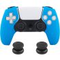 WeProGame Silicone Cover For PlayStation 5 Controller With Analog Caps - Blue and Black