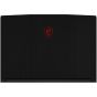 Msi GF63 Thin 10SC Laptop, Intel Core I7-10750H, 15.6 Inch FHD, 1TB HDD and 256GB SSD, 8GB RAM, NVIDIA GeForce GTX1650 4GB, FREEDOS - Black