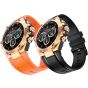 Infinix XWatch3GT Smart Watch With 2 Straps, 1.53 Inch - Gold Case and Black Strap