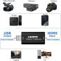 جهاز التقاط فيديو HDMI، منفذ USB 2.0، دقة 1080 بكسل، اسود - HUAGUAN001