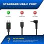 USB Type C Laptop Charger for Dell Laptops, 20V, 90W - Black