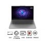 لاب توب جيمنج  لينوفو LOQ اسينشال  15IAX9E 83LK003TPS ، انتل كور i7-12650HX، هارد 512 جيجا SSD M.2 2242 PCIe 4.0x4 NVMe، رام 16 جيجا، شاشة 15.6 بوصة FHD IPS بمعدل تحديث 144 هرتز، كارت شاشة انفيديا جي فورس RTX 4050 سعة 6 جيجا GDDR6، فري دوس- رمادي لونا