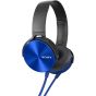 Sony Extra Bass Wired Headphone, Black and Blue - MDR-XB450