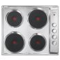 Elba Electric Hob, 60cm, 4 Burners, Stainless Steel - ENS60-040XD