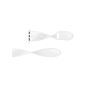 Silicone Smart Watch Strap for Apple Watch, 42-44 mm - White