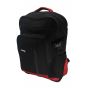 Gharibo Bags School Backpack for Kids, Semi Solid Pattern - Red and Black