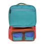 Gharibo Bags School Backpack For Girls, Stripe Pattern - Blue and Pink