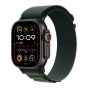 Apple Watch Ultra 2, 49mm, Black Titanium Case and Dark Green Alpine Small Strap - A2986