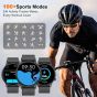 PEJE Smart Watch, 1.39 Inch - Black with Extra Strap