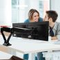 Loctek Dual Arm Holder for 10 to 27 Inch Monitors, Black - LYSB00ST052XS-CMPTRACCS