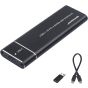 Aimos USB-C 3.1 to M.2 Nvme SSD Enclosure External Adapter, 10 Gbps, Black - ‎AIMOSHDISK-B