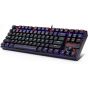 Redragon K552 KUMARA Mechanical Gaming Keyboard - (Brown Switches) Rainbow LED - Hotswappable Switches - English & Arabic Keys (Black)