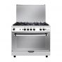 Fresh Hi Cast Gas Cooker, 5 Burners, Silver - 500017079