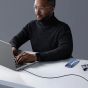كابل USB-C الى USB-C يو جرين، 1 متر، اسود - US557