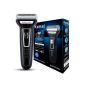 Kemei Multifunction Rechargeable Electric Shaver, Black - KM-6558