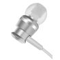 Joyroom Wired In Ear Earphones with Built-in Microphone, White and Silver - JR-EL122