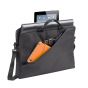Rivacase Laptop Briefcase, 15.6 Inch, Grey - 8730