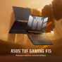 ASUS TUF F15 FX507VV-LP156W Gaming Laptop, Intel Core i7-13620H, 16GB RAM, 1TB SSD, Nvidia GeForce RTX 4060 8GB, 15.6 Inch FHD, 144Hz, Windows 11 - Gray