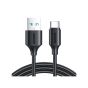 كابل جوي روم بموصل USB فئة A الى فئة C، طوله 1 متر، اسود - S-UC027A9