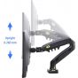 NB North Bayou Single Arm Holder for 17 to 30 Inch Monitors, Black - ZZ-F80-B